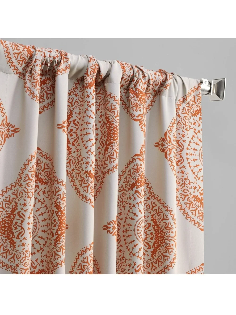 HPD Half Price Drapes Henna Geometric Curtains 50x84 Set of 2